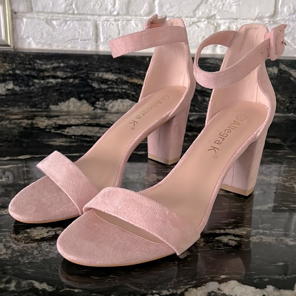 NWOB Allegra K Chunky Heel Ankle Strap Sandals - Picture 7 of 16